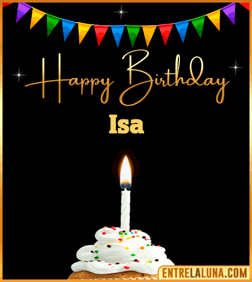 GiF Happy Birthday Isa